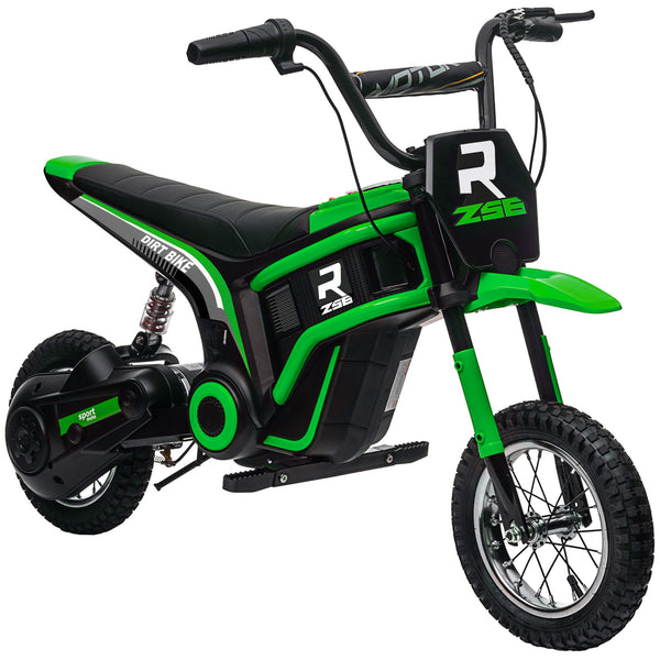 Moto Elettrica per Bambini con Acceleratore Manuale 2 Velocità 8-16km/h Verde online