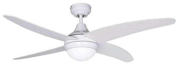 Ventilateur de Plafond avec 4 Pales et Lampe Ø122 cm 3 Vitesses Sulion Fenix ​​Blanc acquista