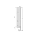 Cassetto Esterno Vertex 40 Kg H178 mm P 450 Grigio Antracite Acciaio Emuca