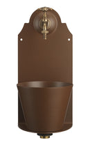 Fontana a Parete da Giardino con Rubinetto Belfer 42/PR Ruggine