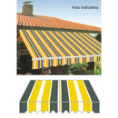 Tenda da Sole con Bracci Retrattili 3x2,5m Tessuto in Poliestere Disegno P3002