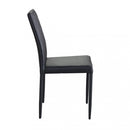 Sedia Blossom 41x50x91 h cm in Similpelle Nero