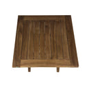 Tavolino Pieghevole Salvaspazio Burraco per Esterno 50x50 cm in Teak