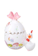 Set 2 Uova Contenitori con Pulcino 16x11x H 19 cm