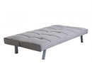 Divano Letto Aaron 178x80x71 cm in Tessuto Grigio