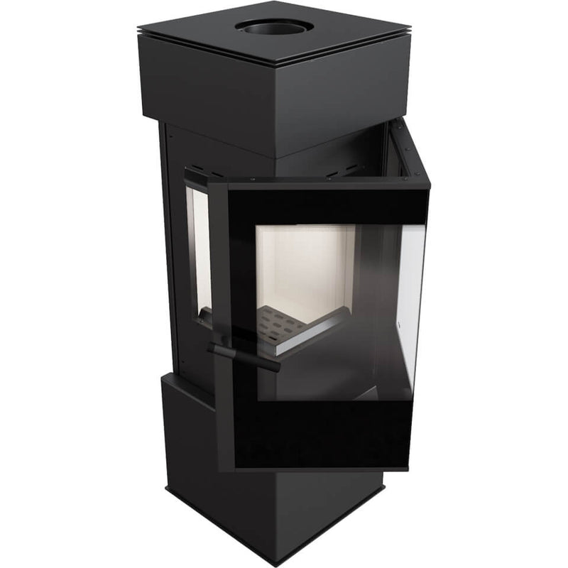 Stufa a Legna 5,5/10KW in Acciaio Flig Stanton Nera