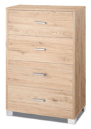 Mobile 4 Cassetti 70x112x41 cm Rovere Naturale