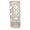 Portaombrelli in metallo crema tondo cm Ø19xh49