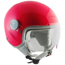 Casco Demi-Jet per Bambini Visiera Sagomata CGM Magic Mono 205A Rosa Fluo YS - (49-50 cm)