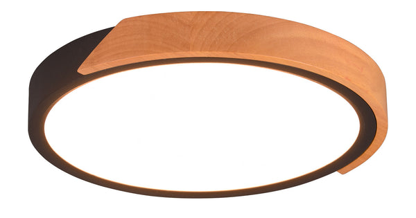 online Plafoniera da Interno a LED in Plastica Nero Opaco