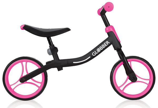 Vélo Pédagogique pour Enfants 10" Sans Pédales Globber Go Bike Noir et Rose acquista