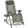 Transat à bascule inclinable avec repose-pieds et porte-gobelet Gris 120x67x102 cm