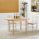 Tavolo Allungabile a Ribalta 140x70x75 cm per 4-6 Persone in Legno di Pino   