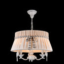 Lampadario Elegant in Metallo Bird Bianco Antique