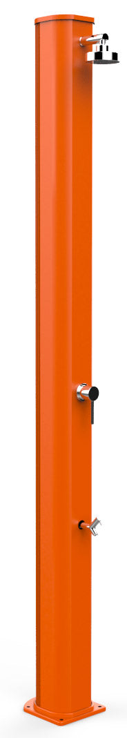 sconto Doccia Solare da Giardino 40L Miscelatore e Lavapiedi Arkema Big Jolly Arancio