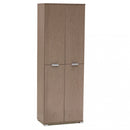 Armadio 4 Ante 60x38x174 h cm in Truciolare bilaminato Rovere grigio