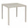 Table empilable Manchester 80x80x73h cm en acier Tortora