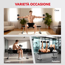 Set di Manubri da 2x20 kg con Impugnatura Antiscivolo in Metallo Nero      