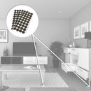 Feltrini Adesivi per Mobile Quadrati 20 x 20 mm 1.500 Pezzi Emuca