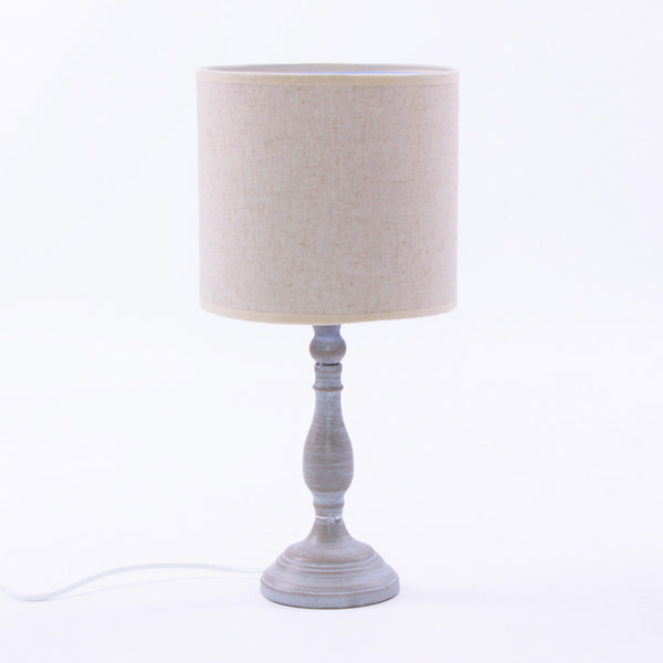 Lampada da Tavolo Ø20xH35 cm in Metallo Design Classico Grigio prezzo