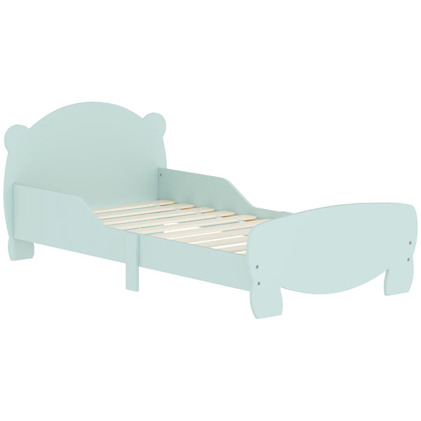 Struttura Letto Singolo per Bambini Orso 143,5x80x55 cm con Sponde Laterali in Legno Verde online
