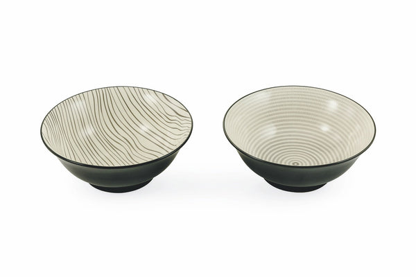 sconto Saladier Ø21x8,5 cm en Gres VdE Tivoli 1996 Confusion Spirale ou Rayé