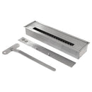 Camino a Bioetanolo da Pavimento 96x35xH96 cm Bellini Effetto Marmo Bianco