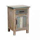 Mobile Reynold 45x40x68 h cm in Legno Multicolor