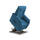 Fauteuil élévateur électrique 2 moteurs 82x108x84 cm Baila en Microfibre Dispositif Médical 1 Bleu Clair