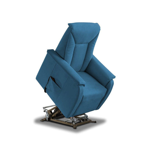 Fauteuil élévateur électrique 2 moteurs 82x108x84 cm Baila en Microfibre Dispositif Médical 1 Bleu Clair acquista