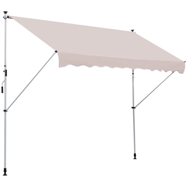 Auvent enroulable autoportant beige 3x1,5m sconto