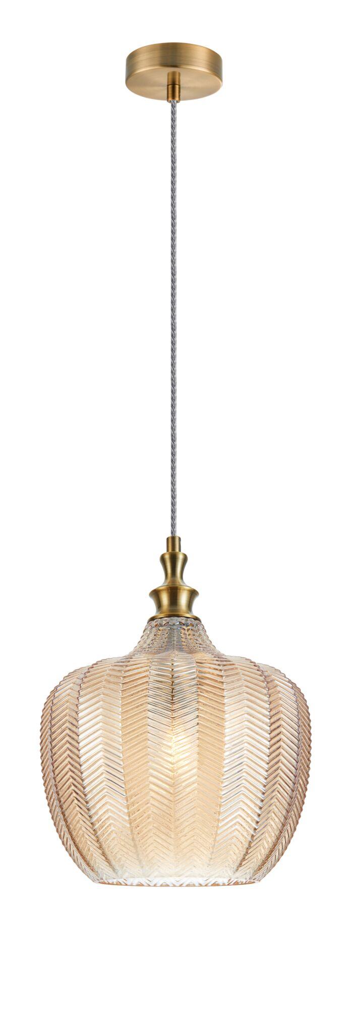 Lampada pendente Pendant in Metallo Festa Ottone