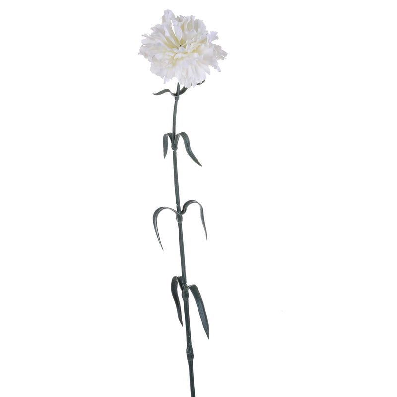 Set 12 Garofani Artificiali Singoli Altezza 63 cm 