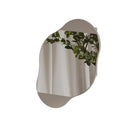 Specchio da Bagno con Armadietto Nuvola 60x13x75 cm in Melamina Moka Chiaro   