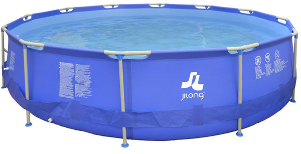 Piscine Hors Sol Ronde 420x84cm Jilong Bleu sconto