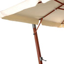 Ombrellone da Giardino Decentrato Quadrato 3x3m con Apertura e Chiusura a Manovella a Sbalzo Taddei Antares