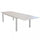 Table Formentera 200/300x100x74 h cm en Aluminium Gris Tourterelle