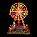 Ruota Panoramica Natalizia con Personaggi in Movimento e Luci Multicolor LED