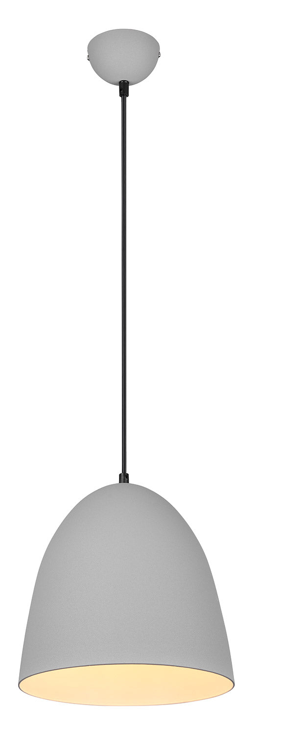online Lampada a Sospensione da Interno Attacco E27 in Metallo Grigio