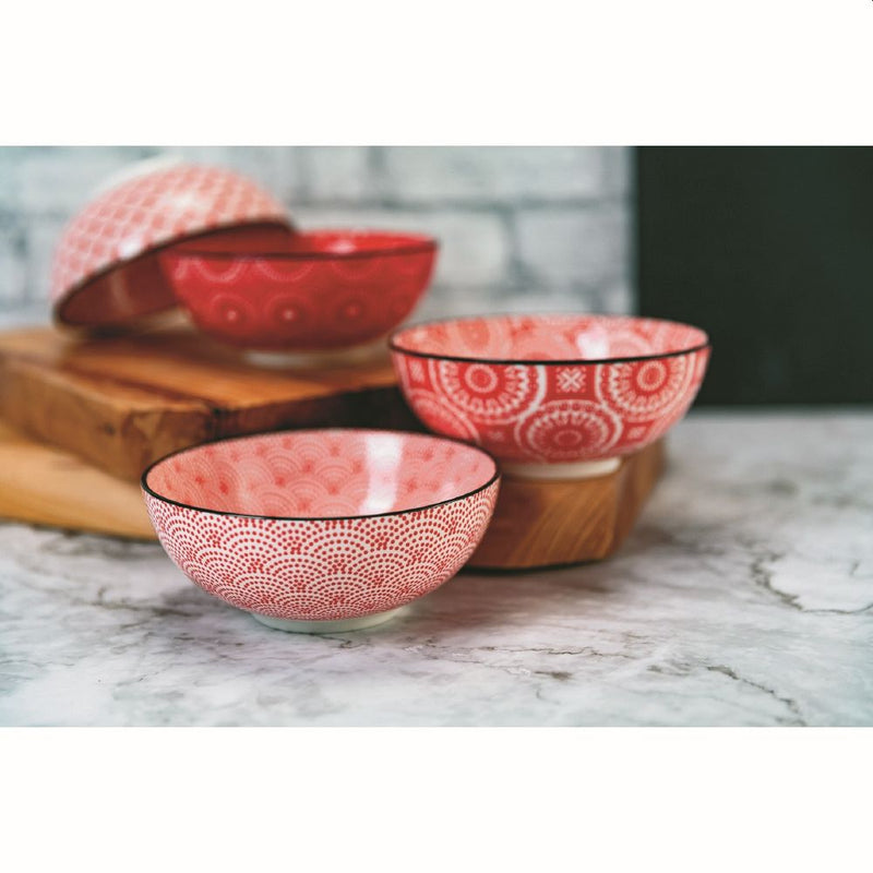 Set 4 Ciotole Ø14x6 cm 485 ml in Porcellana VdE Tivoli 1996 Confusion