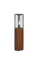 Palo da Esterno a Led in Legno naturale Legno