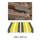 Tenda da Sole a Caduta 2x2,5m Tessuto in Poliestere Disegno P3002