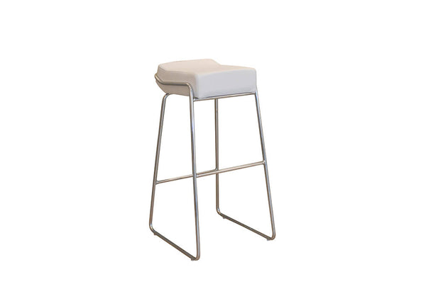 Lot de 2 Tabourets en Simili Cuir Souple 83x39x40 cm Tabouret TFT Blanc prezzo