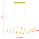 Lampadario Lampada Sospensione a LED 58W Luce Dimmerabile e Colore Regolabile