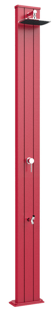 sconto Doccia Solare da Esterno Giardino 30L Miscelatore e Lavapiedi Arkema Spring S Cherry