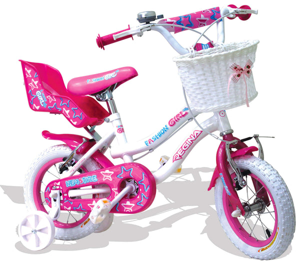 Kidfun Regina Fashion Girl Blanc Vélo pour Filles 12" 2 Freins sconto