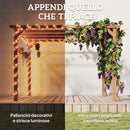 Pergola da Giardino 3x3 m con Supporti Triangolari e 5 Travi in Legno di Abete Colore Legno      