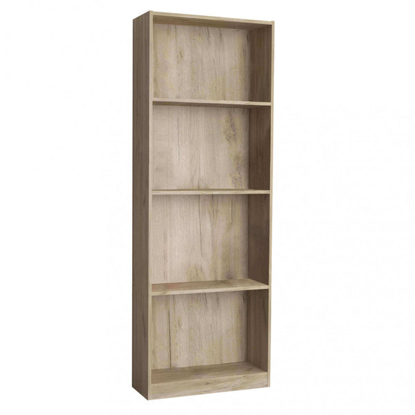 acquista Bibliothèque Line Olmo 60x24x170 h cm en aggloméré bilaminé chêne gris