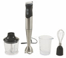 Frullatore ad Immersione Tritatutto in Acciaio 700W 3 in 1 Kooper Frullatris Inox