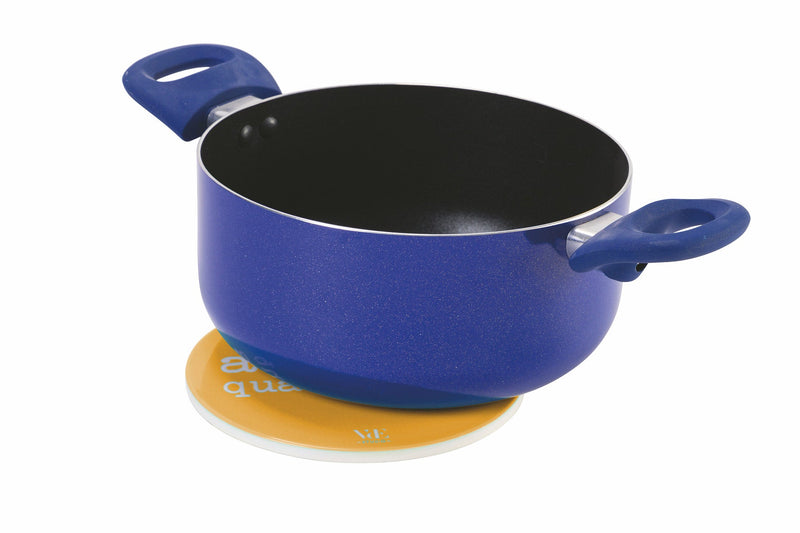 Sottopentola Tondo in Ceramica Fondo in Sughero 16 cm VdE Tivoli 1996 Spqr